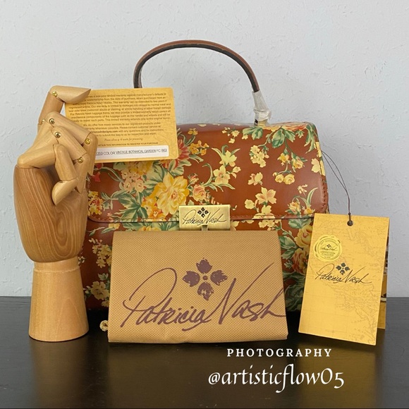 NEW! Vintage Botanical Collection Chauny Satchel - Picture 6 of 9